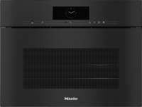 Miele DGC 7845 HCX Pro Obsidianschwarz DIAMOND Griffloser Kompakt-Dampfbackofen mit Frisch- und Abwasseranschluss
